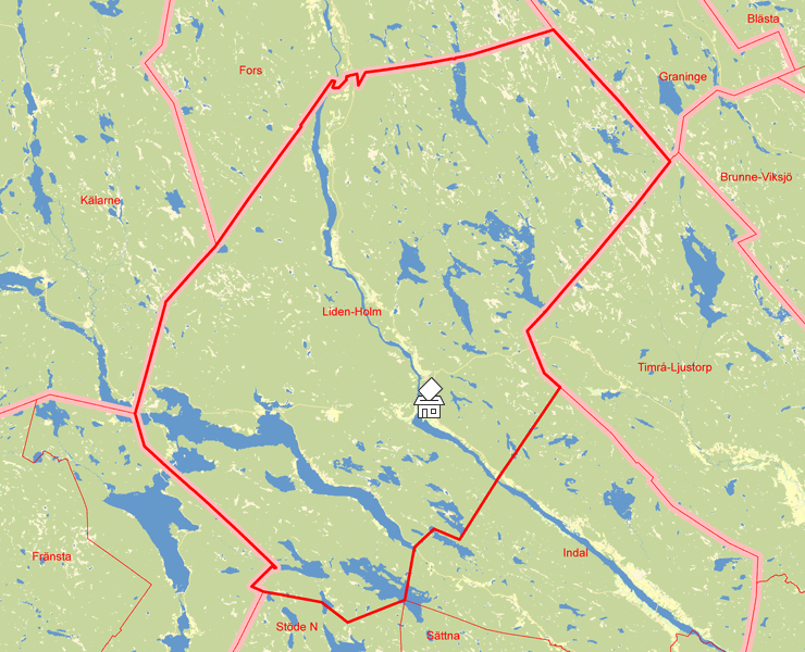 Karta över Liden-Holm
