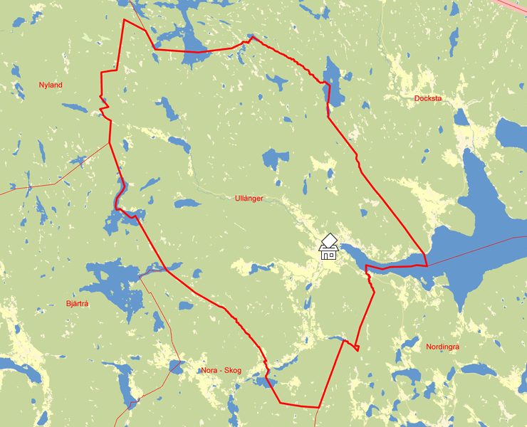 Karta över Ullånger