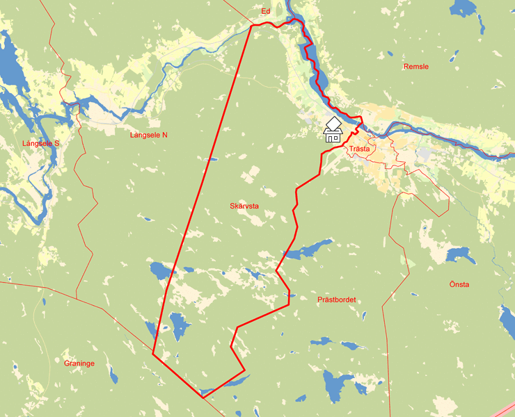 Karta över Skärvsta