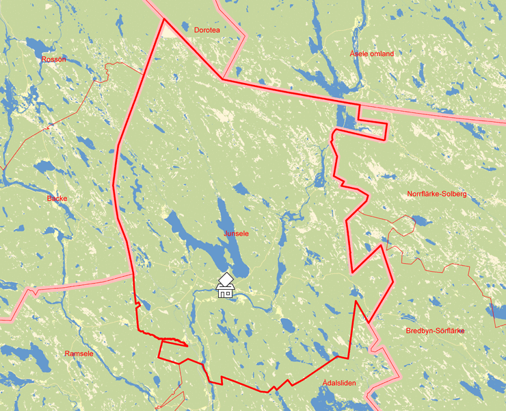 Karta över Junsele