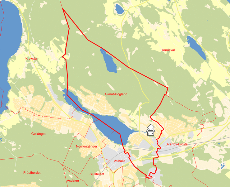 Karta över Gimåt-Högland