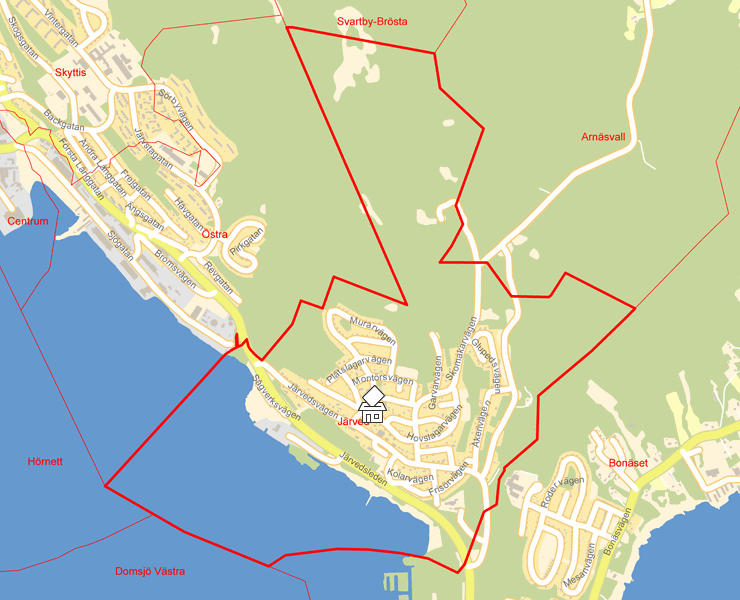 Karta över Järved