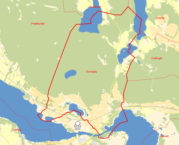 Karta över Översjäla