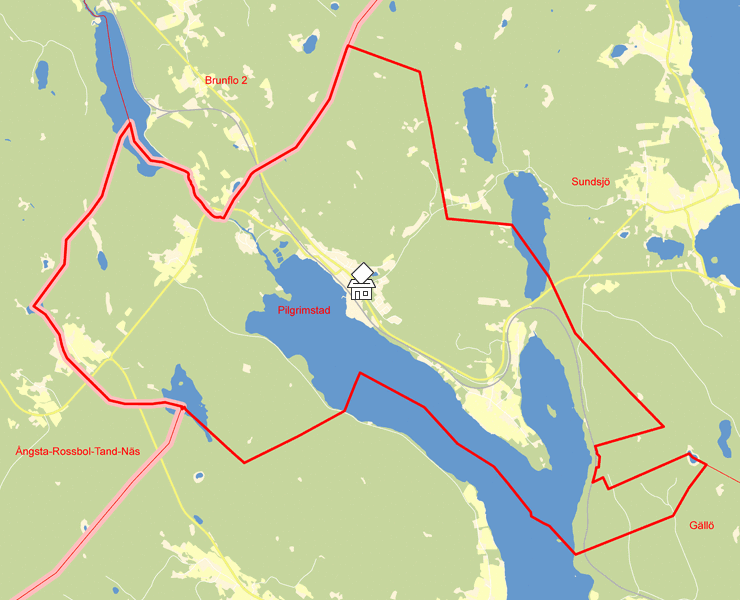 Karta över Pilgrimstad