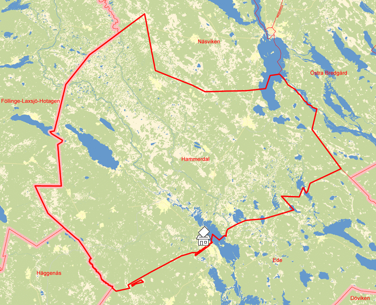 Karta över Hammerdal