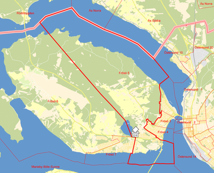 Karta över Frösö 5
