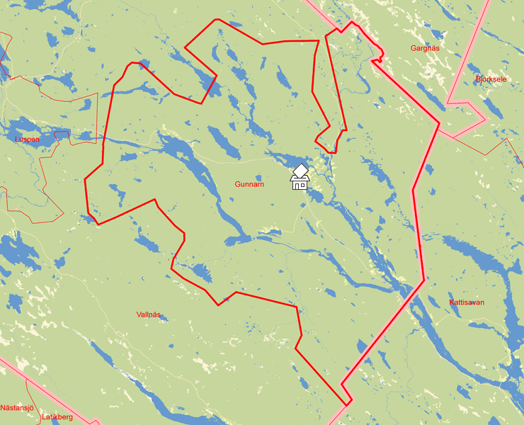 Karta över Gunnarn