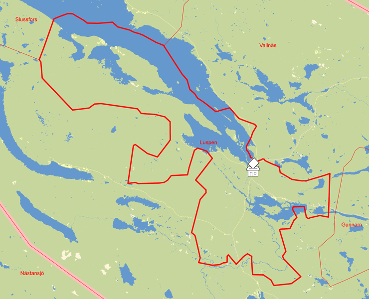 Karta över Luspen