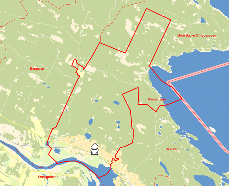 Karta över Klemensnäs
