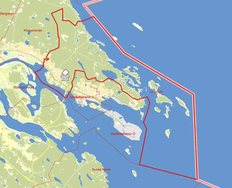 Karta över Ursviken