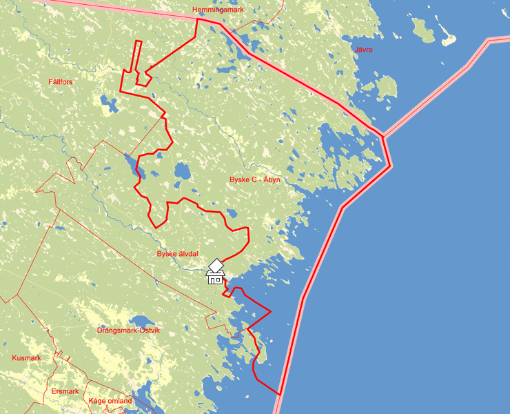 Karta över Byske C - Åbyn