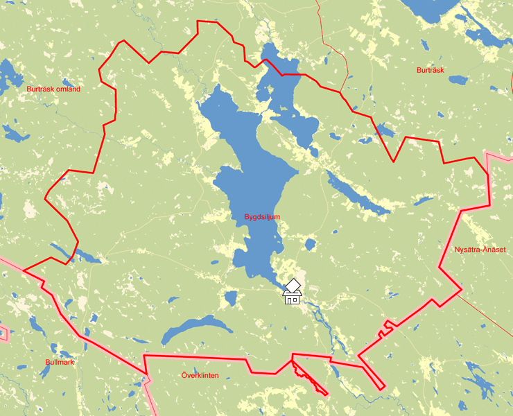 Karta över Bygdsiljum