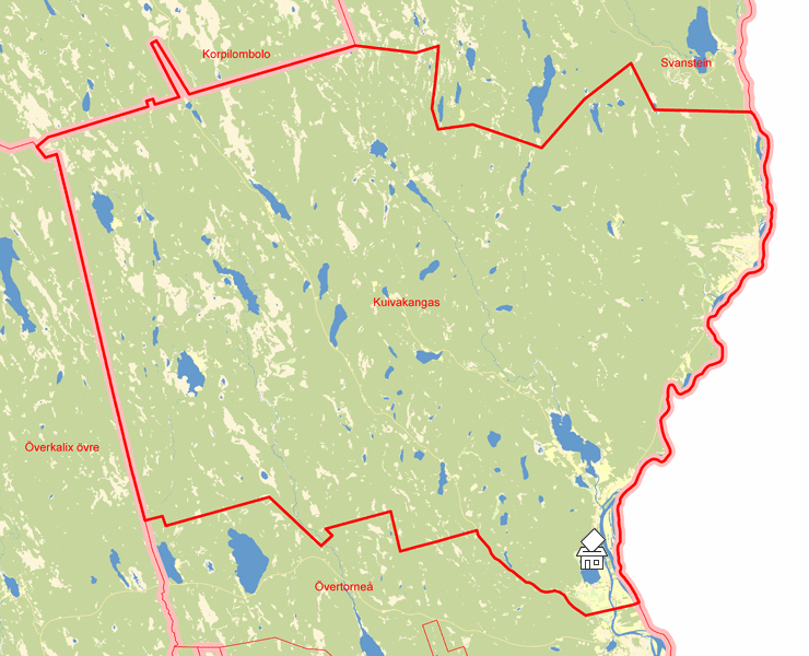 Karta över Kuivakangas