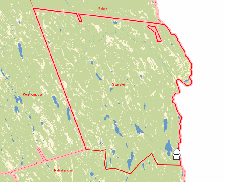Karta över Svanstein