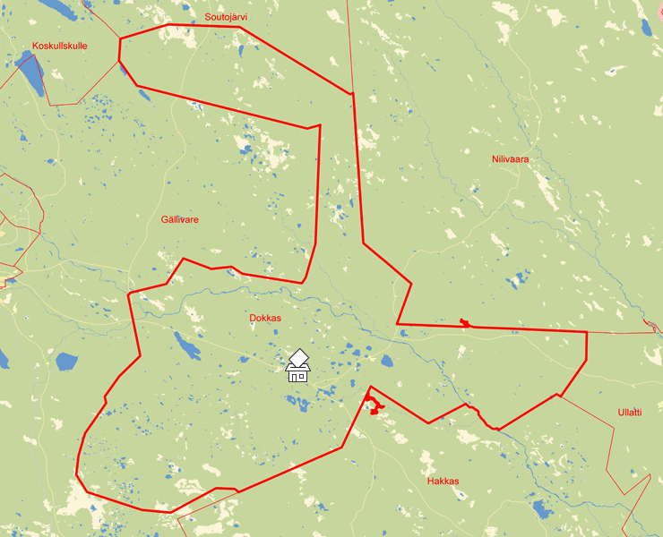 Karta över Dokkas