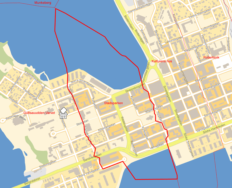 Karta över Stadsparken