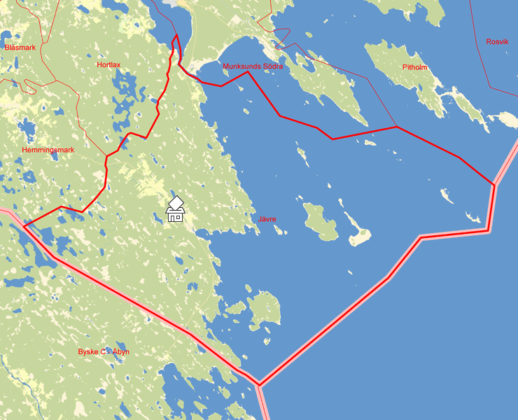 Karta över Jävre