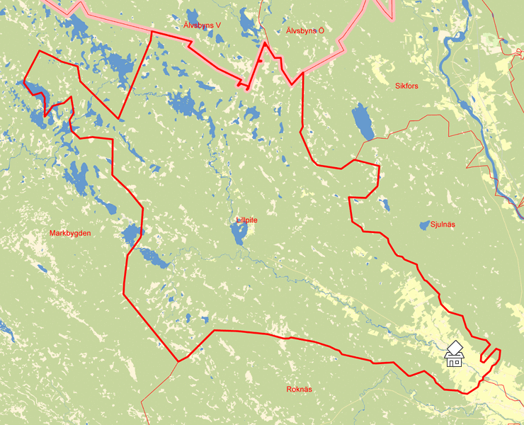 Karta över Lillpite
