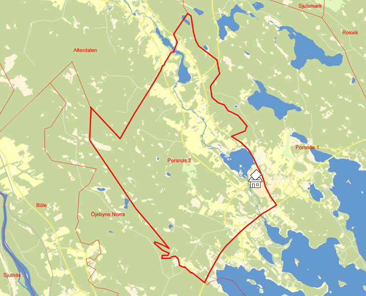 Karta över Porsnäs 2