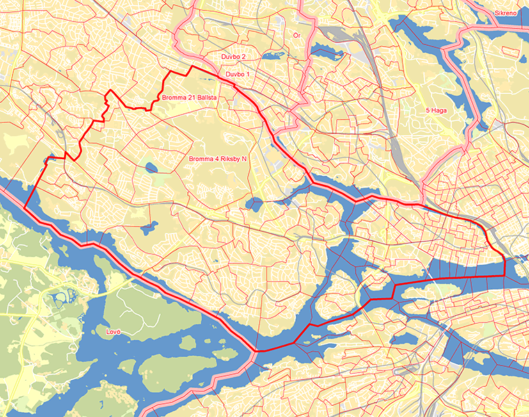 Karta över 2 Bromma-Kungsholmen