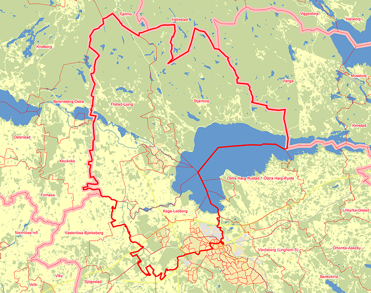 Karta över Linköping Nordväst