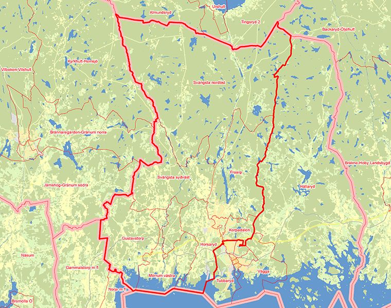 Karta över Karlshamn V