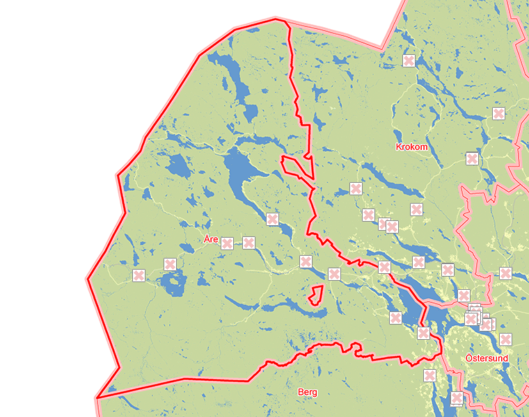Karta över Åre