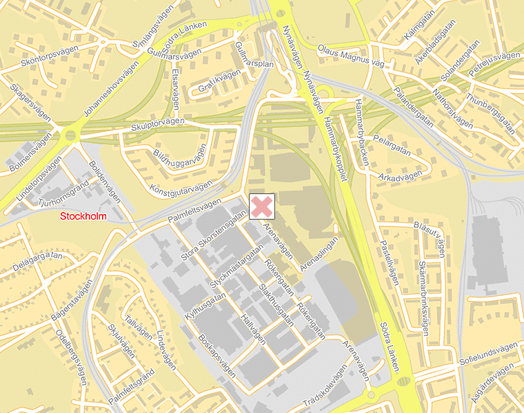 Karta över Stockholm