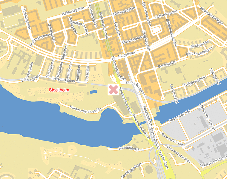 Karta över Stockholm