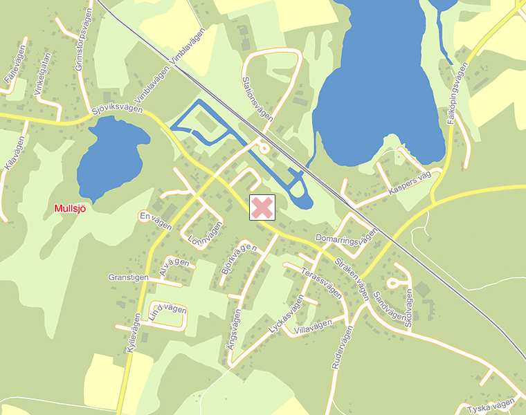 Karta över Mullsjö