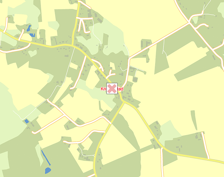 Karta över Kristianstad