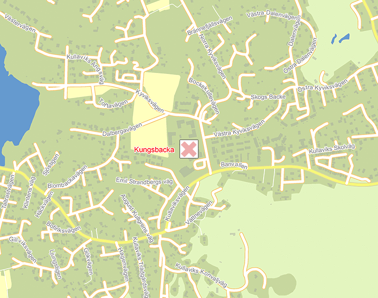 Karta över Kungsbacka