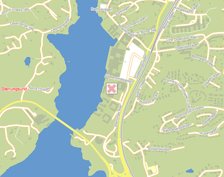 Karta över Stenungsund