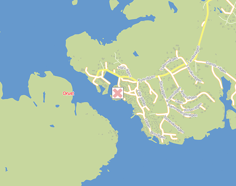 Karta över Orust