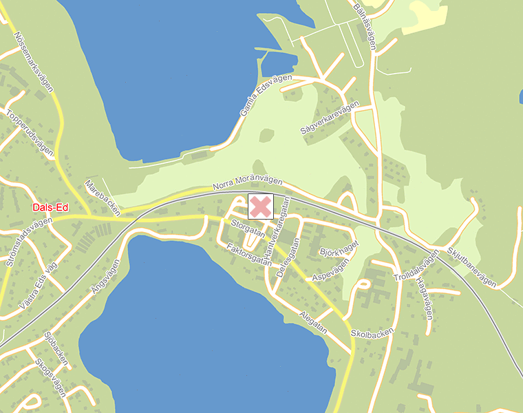 Karta över Dals-Ed