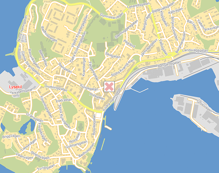 Karta över Lysekil