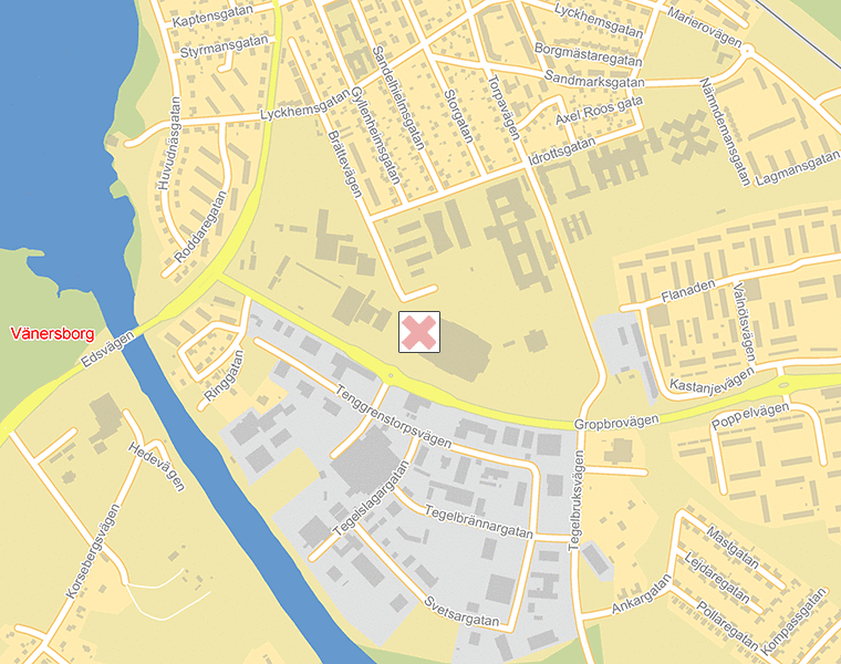 Karta över Vänersborg