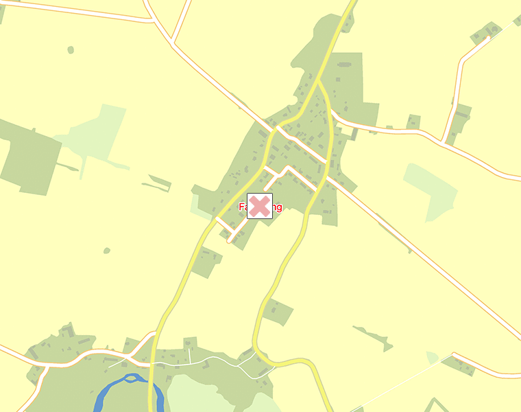 Karta över Falköping