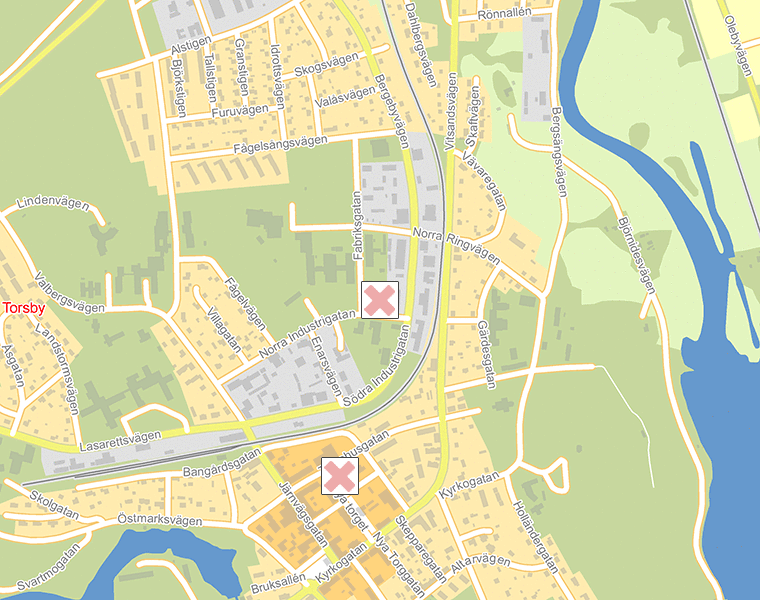 Karta över Torsby