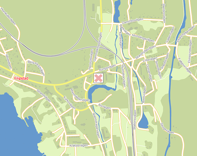 Karta över Filipstad