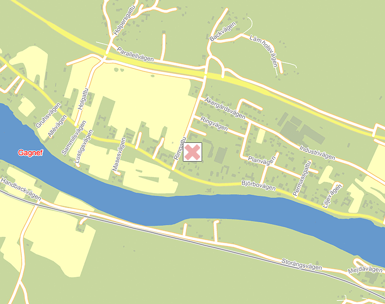 Karta över Gagnef