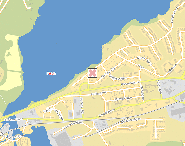 Karta över Falun