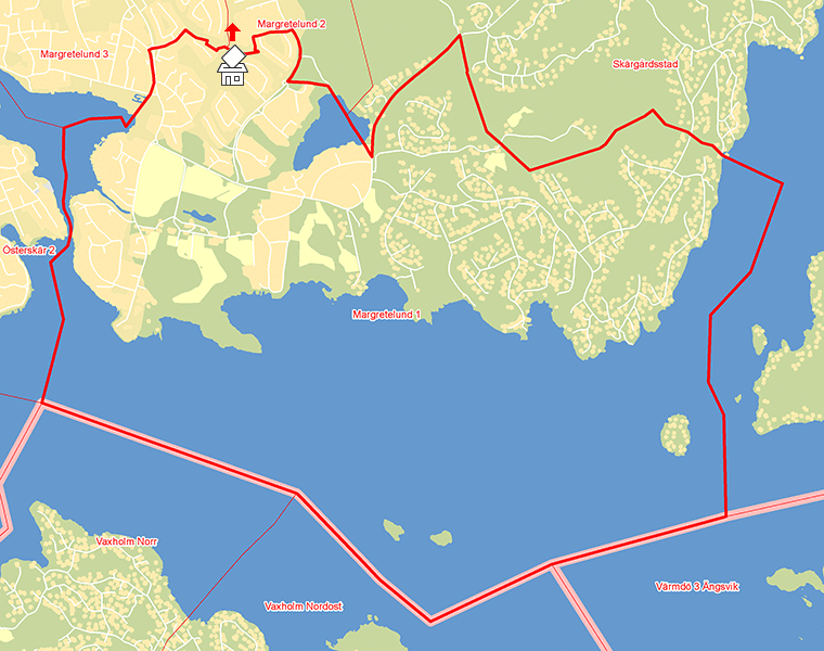 Karta över Margretelund 1