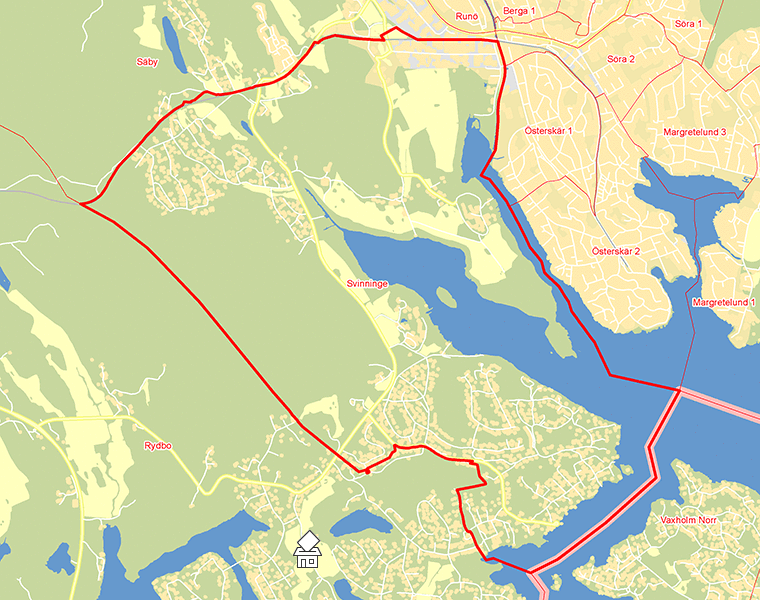 Karta över Svinninge