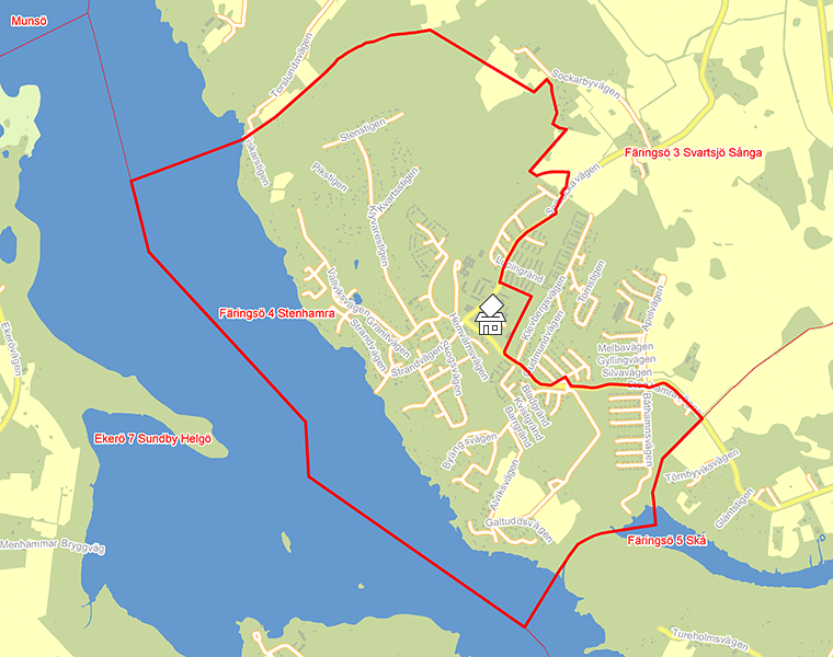 Karta över Färingsö 4 Stenhamra