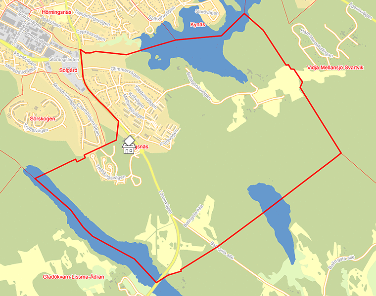 Karta över Balingsnäs