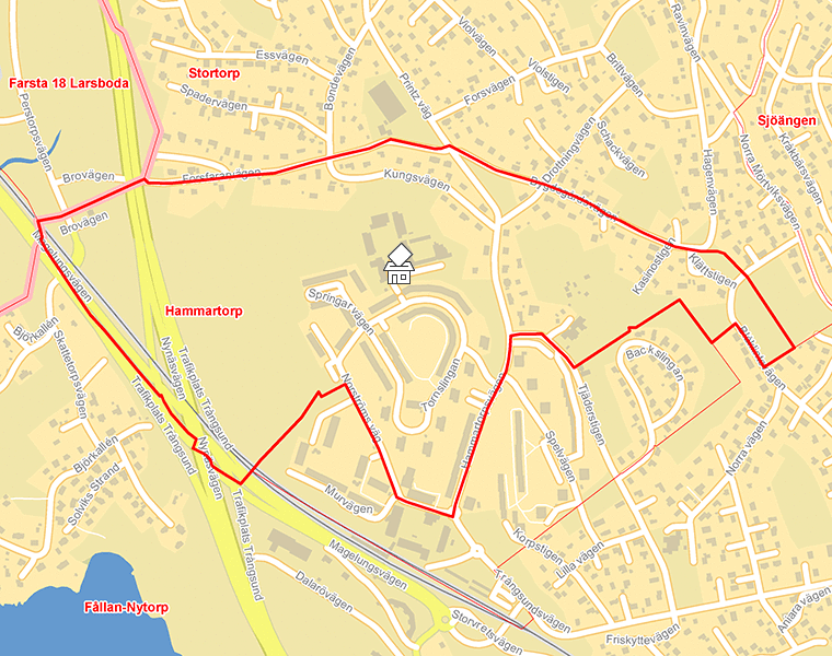 Karta över Hammartorp