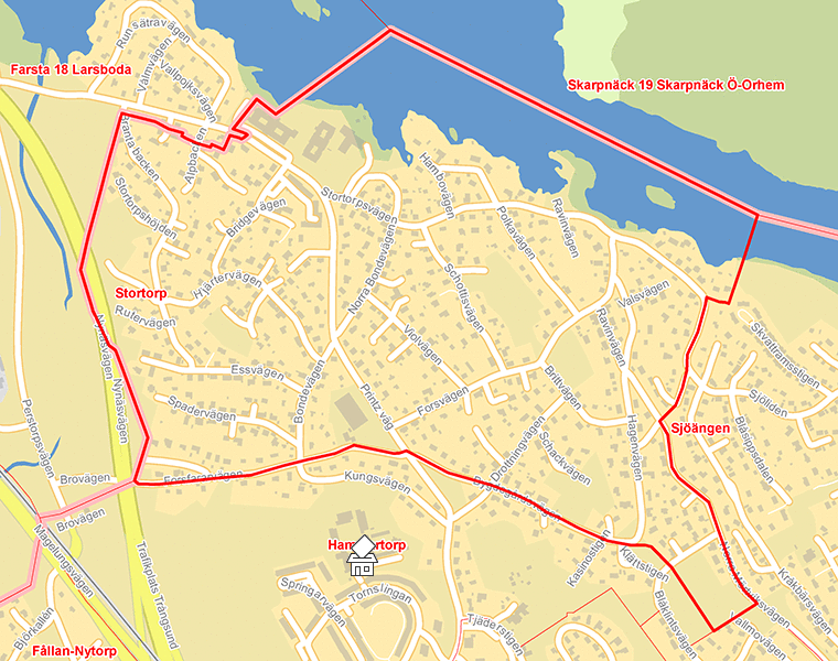 Karta över Stortorp