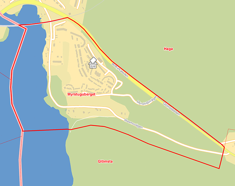 Karta över Myrstuguberget