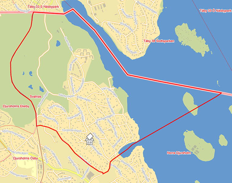 Karta över Svalnäs
